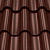 Металлочерепица Андалузия 1116*768мм 0,45мм SunMatt Шоколад RAL 8017