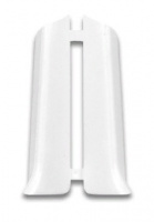 001-G Заглушка правая для плинтуса Деконика Белый глянцевый (10 шт).