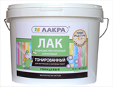 Лак в/д тонированный Лакра бесцветный 0,9кг глянцевый