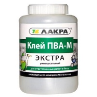 Клей ПВА М Экстра Лакра  универсальный 0,9кг.