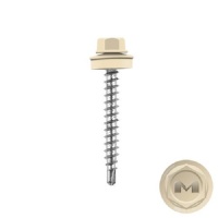 Саморез СЛОН.КОСТЬ 5,5*19мм. сверло, RAL 1014, шт