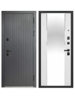 Дверь мет. Тайга 10 см 2МДФ Зеркало 960L