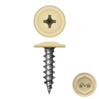 Саморез СЛОН. КОСТЬ 4,2*25 с пресс-шайбой, острые, RAL 1014 (500) 