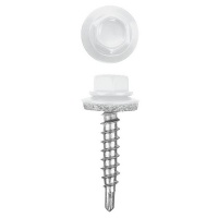 Саморез БЕЛЫЙ 4,8*35мм. сверло, RAL 9003, шт Саморез БЕЛЫЙ 4,8*35мм. сверло, RAL 9003, шт