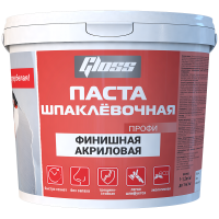 Glos шпаклевочная паста ПРОФИ финишная 1,5кг