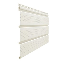 Софит перфорированный Docke PREMIUM (пломбир) 3000х305мм  (16 шт.) 