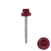 Саморез КРАСНОЕ ВИНО 4,8*29мм. сверло, DAXMER, RAL 3005, шт (250шт/уп)