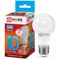Лампа св/д груша A60 10W E27 6500K IN HOME