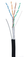 Кабель витая пара (LAN) для структурир. систем связи с тросом F/UTP 4pair, Cat5e, Out, Sw