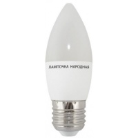 Лампа св/д свеча FG37 10W E27 4000К TDM Народная