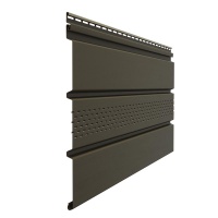 Софит с центральной перфорацией Docke PREMIUM (шоколад) 3000х305мм (16шт)