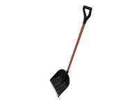 Лопата снегоуб., пластм. КУПЕЦ, 410*460мм, с накладкой, алюм.черенок