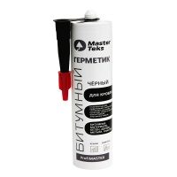Герметик MasterTeks ProfiMaster битумный для кровли  черный 290 мл.(12шт)