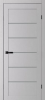 Aura 220 Дверное полотно 600*2000 Сноу Стекло Графит