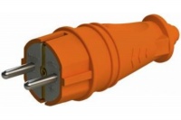 Вилка IP44, 16А, 2К+З, ОРАНЖ NE-AD. ЕВРО