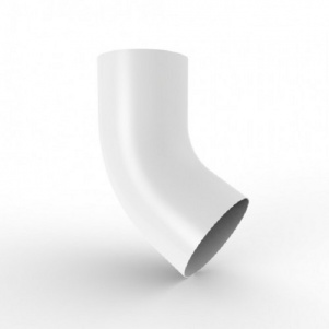 Колено трубы круглой  120  0,5 белый Колено трубы круглой  120  0,5 белый