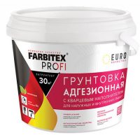 Грунтовка FARBITEX ПРОФИ адгезионная для декор.покрытий с кварцевым наполнителем, 5 кг