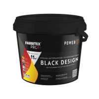 Краска ВДК Фарбитекс Профи BlackDesign ЧЕРНАЯ интерьерная глубокоматовая высокоукрывистая, 2,5 л