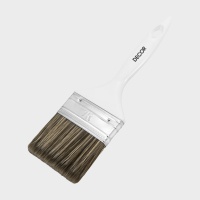 Кисть плоская DECOR Profi 75мм, д/лака, синтетич.ворс, пластик.ручка