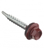 Саморез КРАСНОЕ ВИНО 5,5*19мм. сверло, RAL 3005, шт Саморез КРАСНОЕ ВИНО 5,5*19мм. сверло, RAL 3005, шт