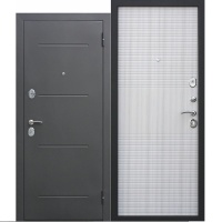 Дверь мет. 7,5 см Гарда Муар Белый ясень (960 мм) правая (Карат) Феррони