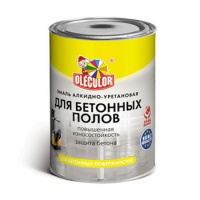 Эмаль алкидно-уретановая для бетонных полов СЕРАЯ Олеколор, 2,7кг