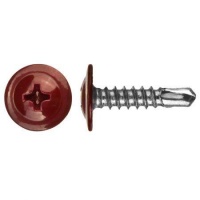 Саморез КР.ВИНО 4,2*19 с пресс-шайбой, сверло, RAL 3005