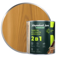 Деревозащита Лакра Здоровый дом 2в1, дуб, 0,7кг