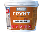 Грунт ФАСАДНЫЙ ПРОФИ акриловый Gloss (10 кг)