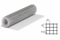Сетка СВАРНАЯ  50*50*1,6 (метражом)  (1,5м*50м рулон) ЦИНК