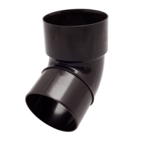 Колено трубы FineBer D80 67градусов Коричневый (20 шт) 