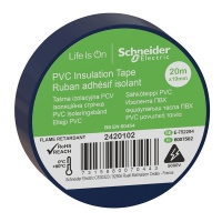 Изолента ПВХ 19мм-20м, синяя, Schneider