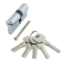 Цилиндр стальной MARLOK перфо. ключ/ключ ЦМ 60-5К CP хром