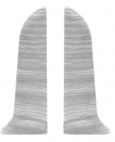 253 Заглушка для плинтуса ПВХ Ясень серый Ideal Classic левая (20шт)