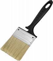 Кисть плоская "Хит" 40мм, светлая смеш.щетина, пластик.ручка (12шт)