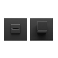 Завертка сантехническая черный матовый, квадрат WC-3016-BLM Code Deco Slim