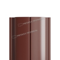 Штакетник металлический МП ELLIPSE-T 19х126 (ПЭД-01-8017\8017-0.45) двухстороннее окрашивание