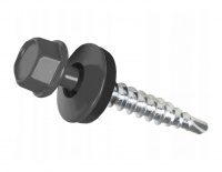 Саморез ГРАФИТ 4,8*70мм. сверло, RAL 7024, шт Саморез ГРАФИТ 4,8*70мм. сверло, RAL 7024, шт
