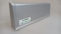 186 Плинтус ПВХ  Деконика Алюминий 70*21*2200мм (20шт)