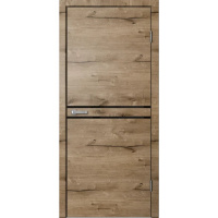 LF03 Полотно дверное 600*2000 ПВХ дуб пацифик ЧЕРНЫЙ ПЛАСТИК