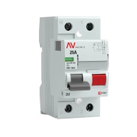 Устройство защитного отключения DV 2Р, 25А, 30мА EKF AVERES