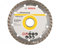 Круг алм. 125*22,23 Bosch ECO Universal Turbо (кирпич, бетон, камень - сух. рез,сплошн.) 
