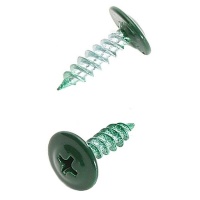 Саморез ЗЕЛЕНЫЙ МОХ 4,2*25 с пресс-шайбой, острые, RAL 6005