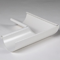 Угол желоба внутренний 150 0,6мм Белый RAL9003