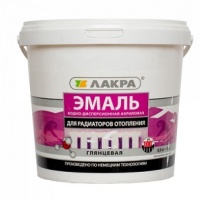 Эмаль ЛАКРА акрил. д/радиаторов отопления Белая  глянц. 2,4 кг Л-С
