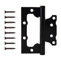 Петля накладная "бабочка" чёрный матовый 100*75-B2-Steel-BLM Apecs