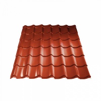 Металлочерепица 1185/1100 0,45мм Медный RAL 8029