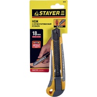 Нож 18мм STAYER "MASTER" пластмассовый