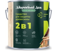 Деревозащита Лакра Здоровый дом 2в1, орех, 2,3кг