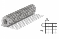 Сетка СВАРНАЯ  25*50*1,6 (метражом)  (1,0м*50м рулон) ЦИНК
